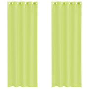 Tende in Voile con Occhielli 2 pz Verde Mela 140x300 cm