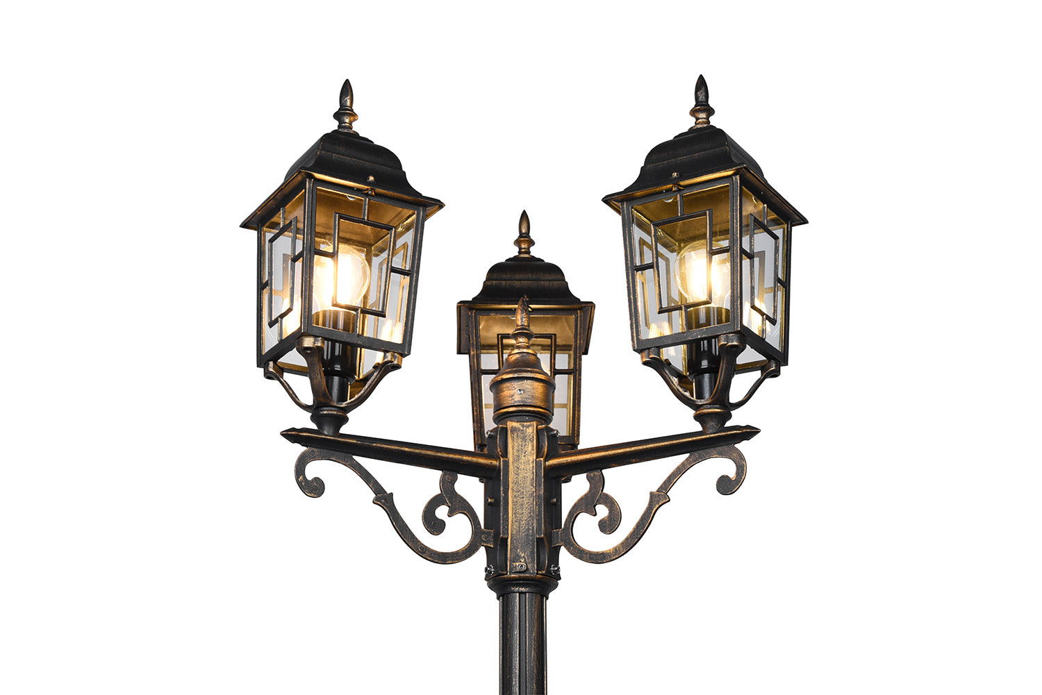 Lampione da Esterno Attacco E27 in Alluminio Ruggine