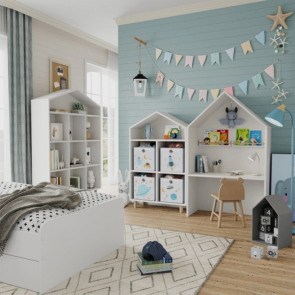 Vicco Scatola pieghevole Grigio (spazio) 30 x 30 cm (motivo spaziale)