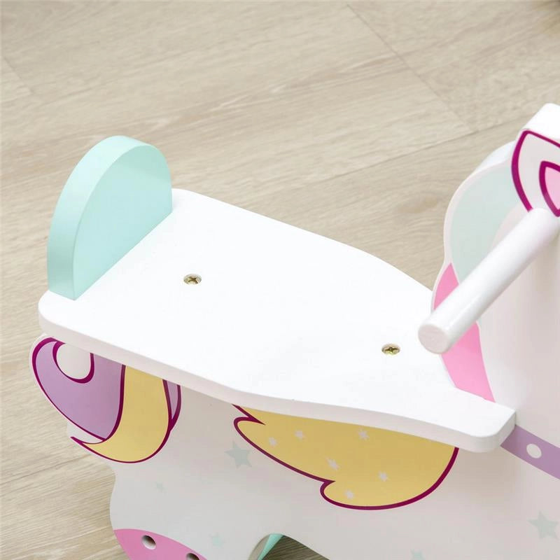 CAVALLO A DONDOLO PER BAMBINI 1-3 ANNI 68L X 27P X 47.5A CM MULTICOLORE