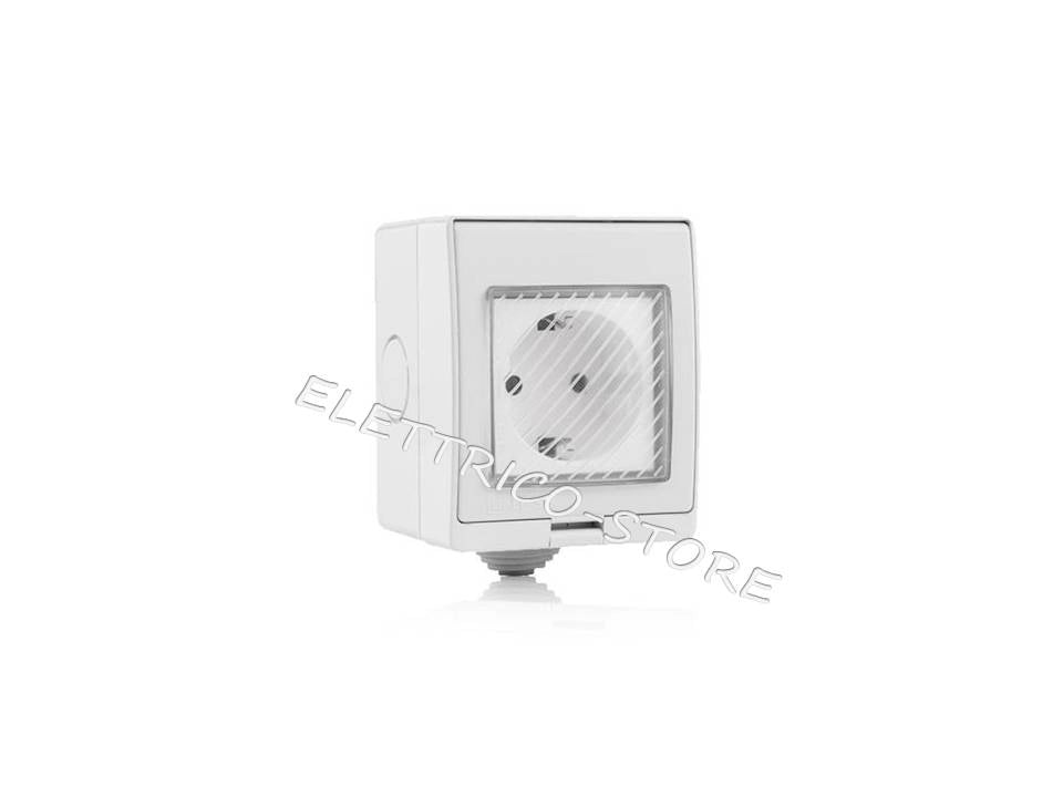 V-TAC SMART HOME VT-5000 PRESA DI CORRENTE 10A SCHUKO IP55 INTELLIGENTE WI-FI GESTIONE REMOTA DA SMARTPHONE