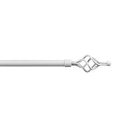 BASTONE METALLO D 20/17 120/210CM VORTICE BIANCO- 6,0 pz