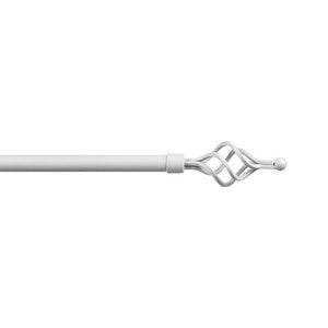 BASTONE METALLO D 20/17 120/210CM VORTICE BIANCO- 6,0 pz