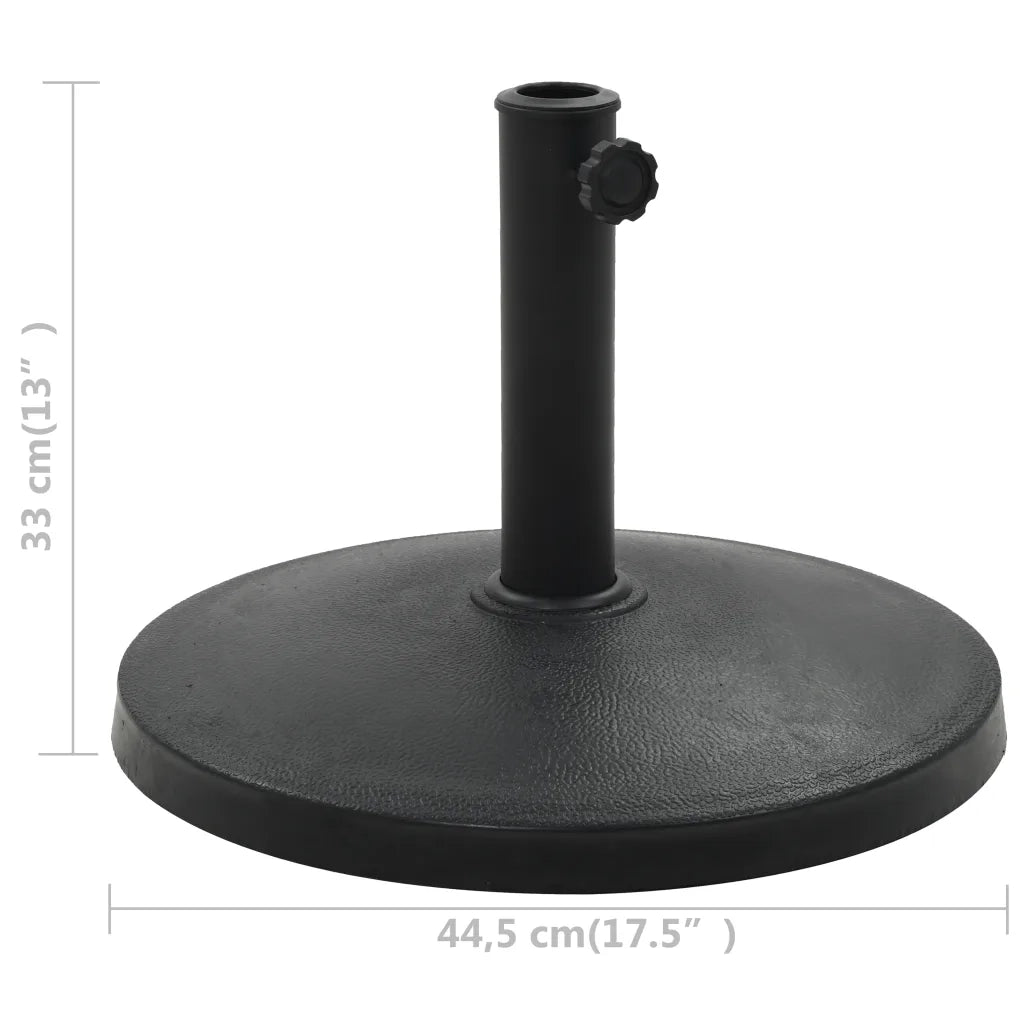 Base per Parasole Rotonda in Poliresina 10 kg Nera CFW8429151