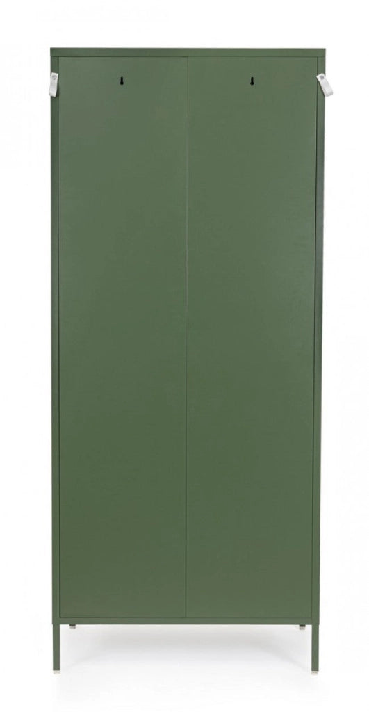 Armadio 2 Ante 50x80x185 cm Cambridge in Acciaio Verde