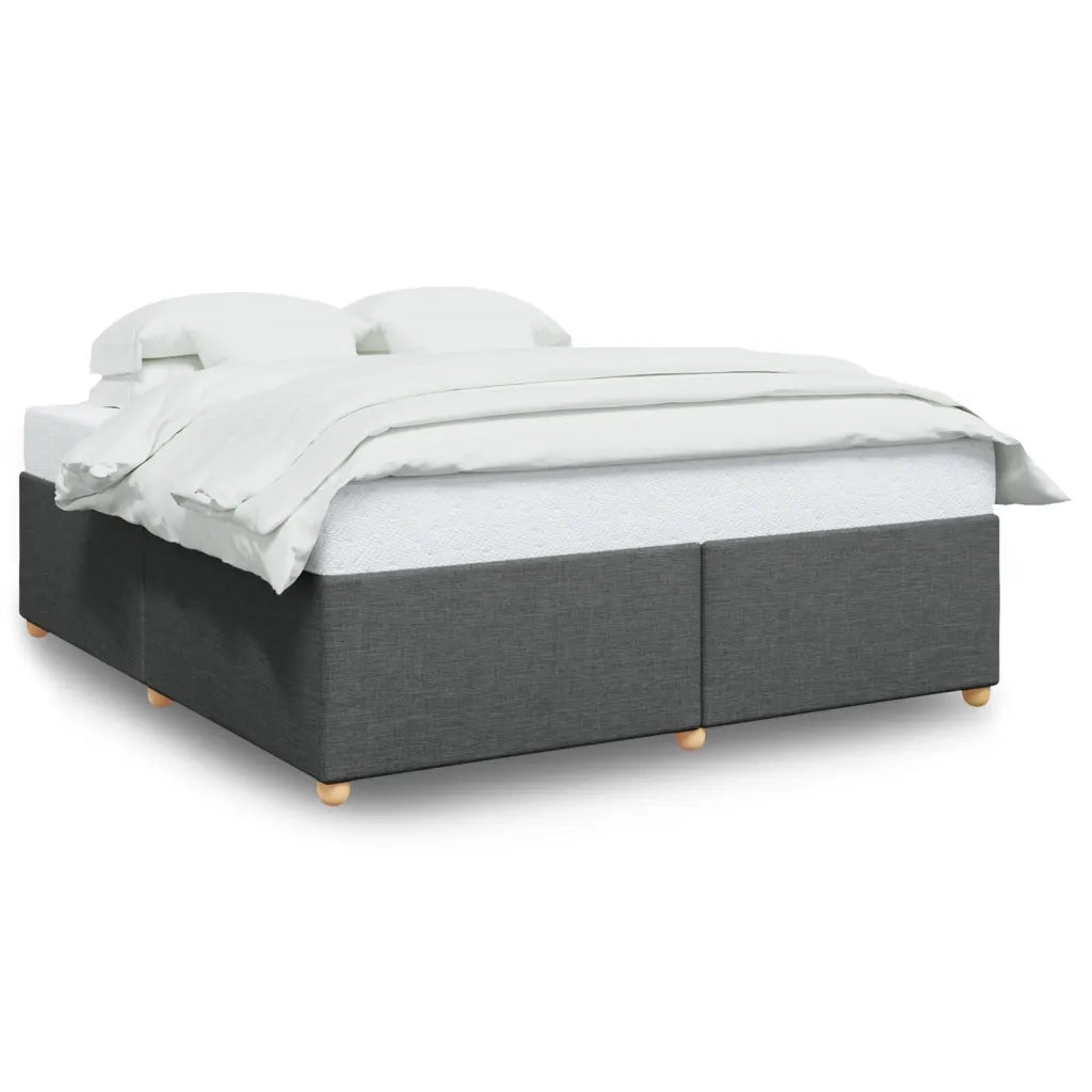 Giroletto senza Materasso Grigio Scuro 200x200 cm Tessuto 3284758