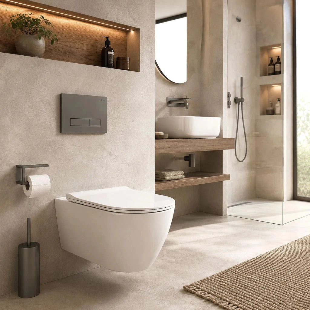 Pulsante Per Supporto Set Da Incasso Wc Rea Hd K011a-q E Slim 024n Titan