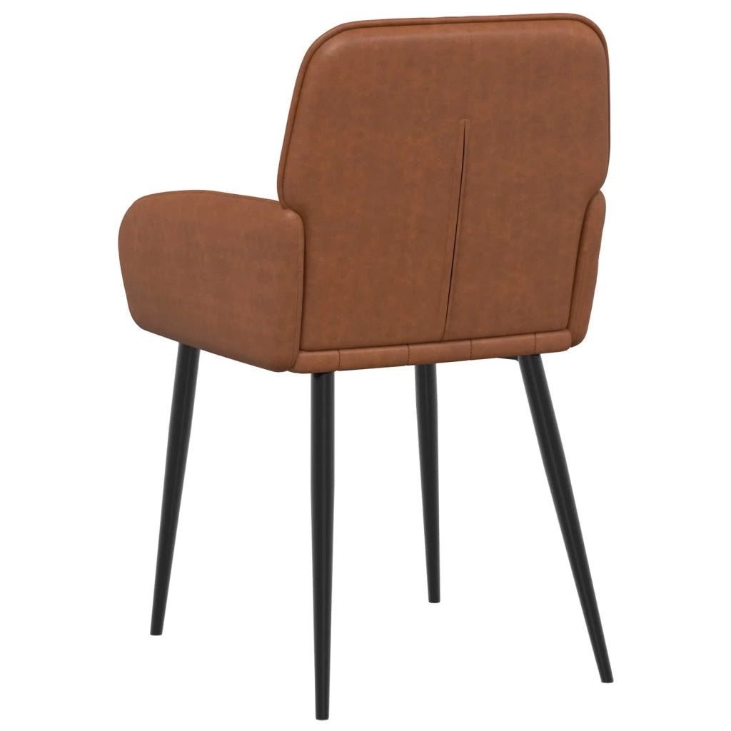 Sedie da pranzo 2 pz Similpelle Marrone 57 x 50 x 85 cm 42034282
