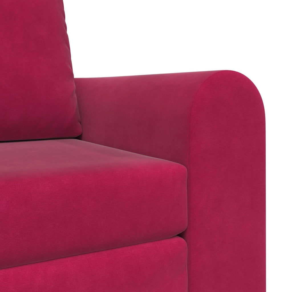 Divano letto Rosso Vino 98 x 71 x 83 cm Velluto 4106669
