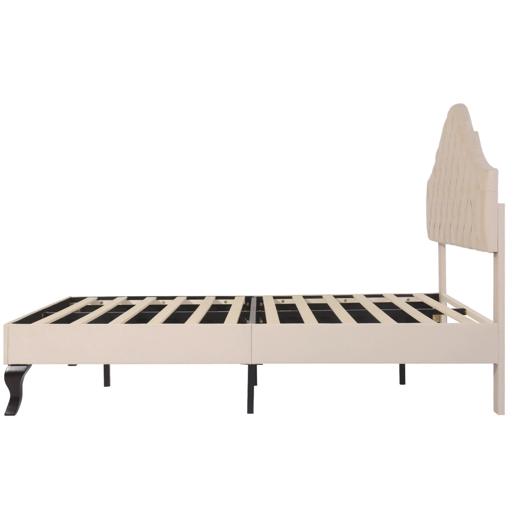 Letto imbottito 140x190 cm in velluto con rete a doghe e testiera regolabile