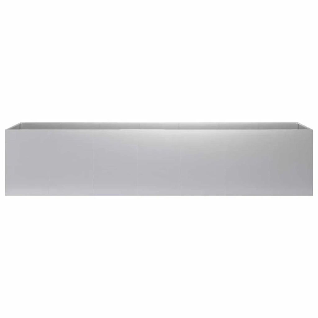 Vaso da giardino Argento 280 x 40 x 60 cm Acciaio zincato 8005909