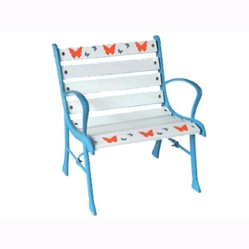 Poltrona Sedia Bimbo Happy Baby In Ghisa E Legno Da Giardino 43X40Xh50 Cm