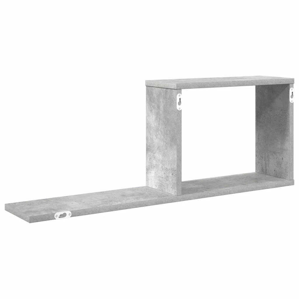 Scaffali flottanti 2 pcs Grigio Cemento 80 x 15 x 30 cm 8012323