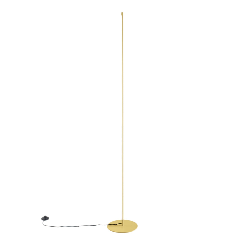 Ebony P/T Lampada da terra dimmerabile 28W LED 1100lm 3000K in alluminio finitura oro - Gea Luce