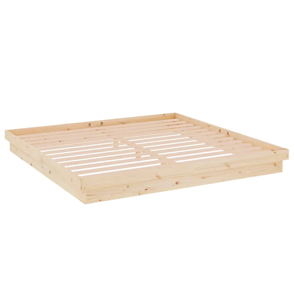 Giroletto senza Materasso in Legno Massello 200x200 cm 819927
