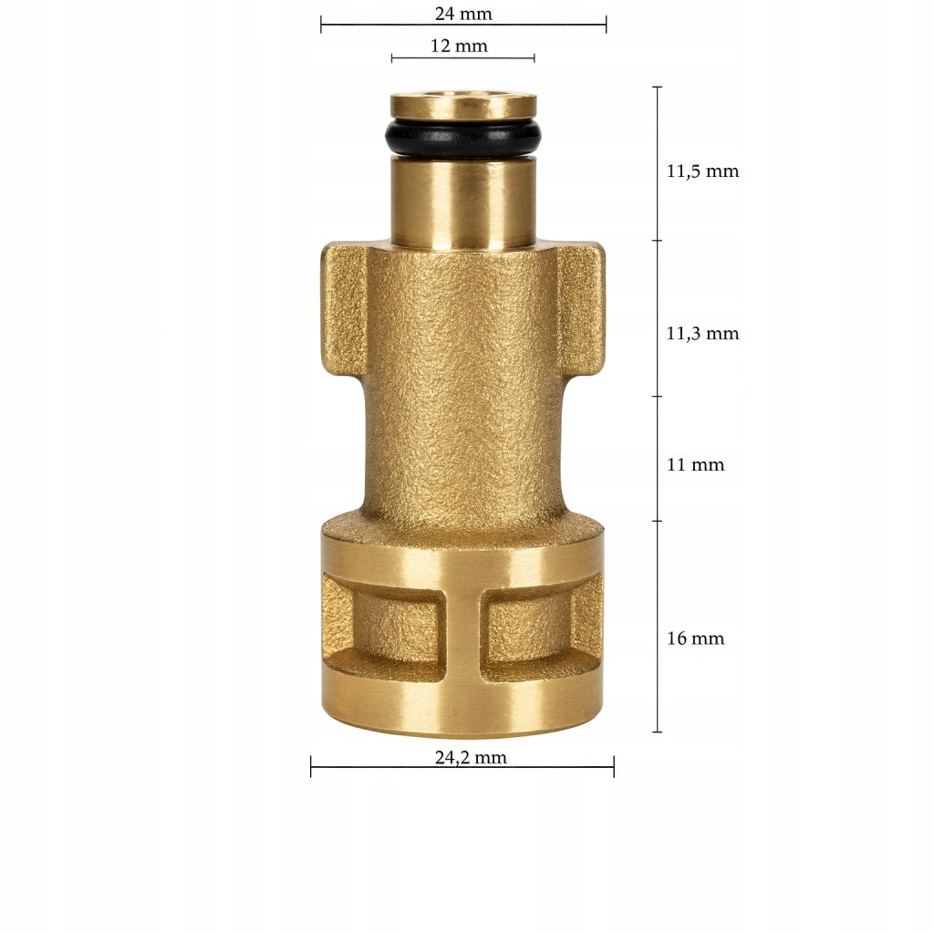 Tubo Alta Pressione 10m – Compatibile con Idropulitrici Bosch Vecchio Tipo | Ugello a Molla in Ottone | 60°C, 200 Bar