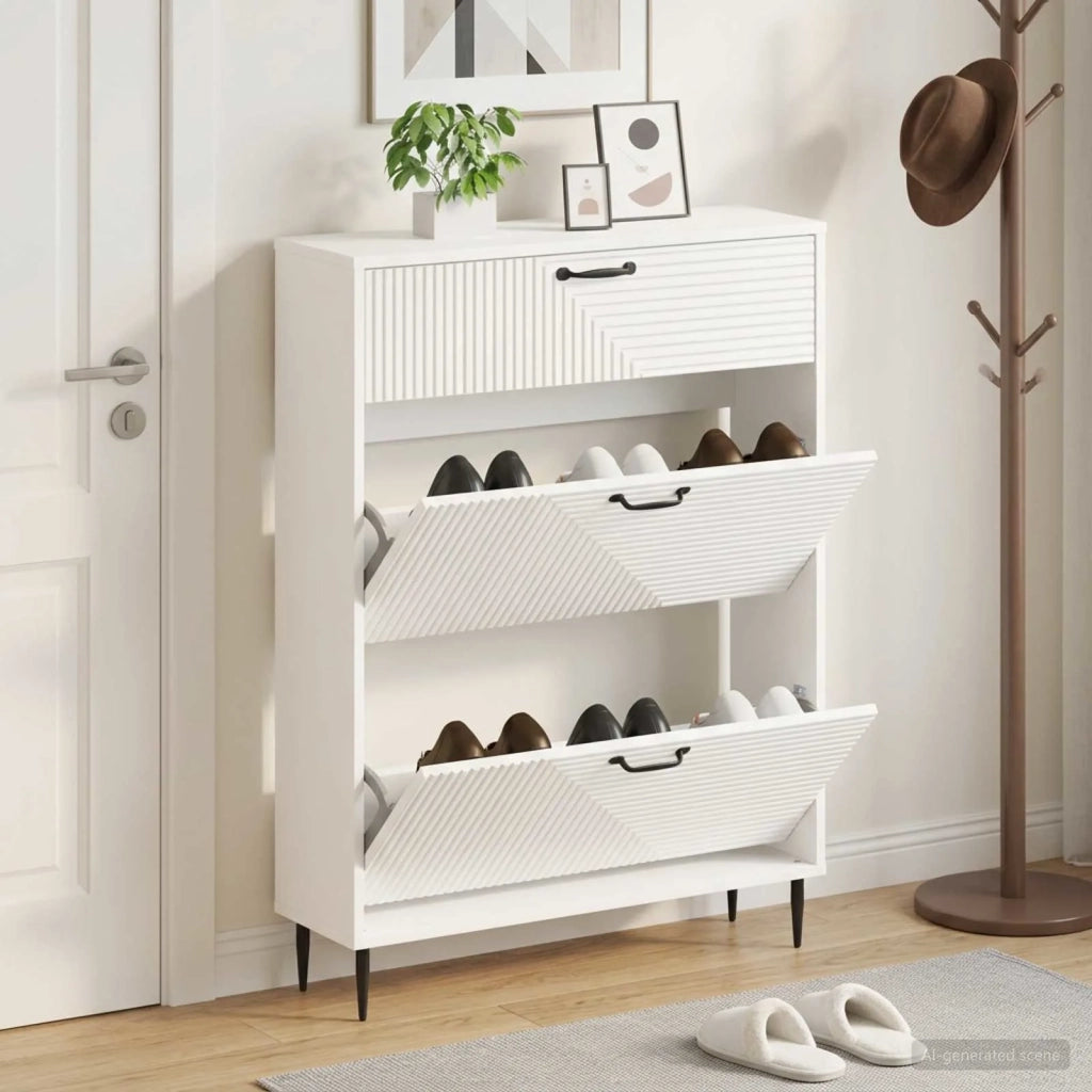 Mobile per scarpe HAARLEM 78 x 24 x 103 cm Legno ingegnerizzato 896875
