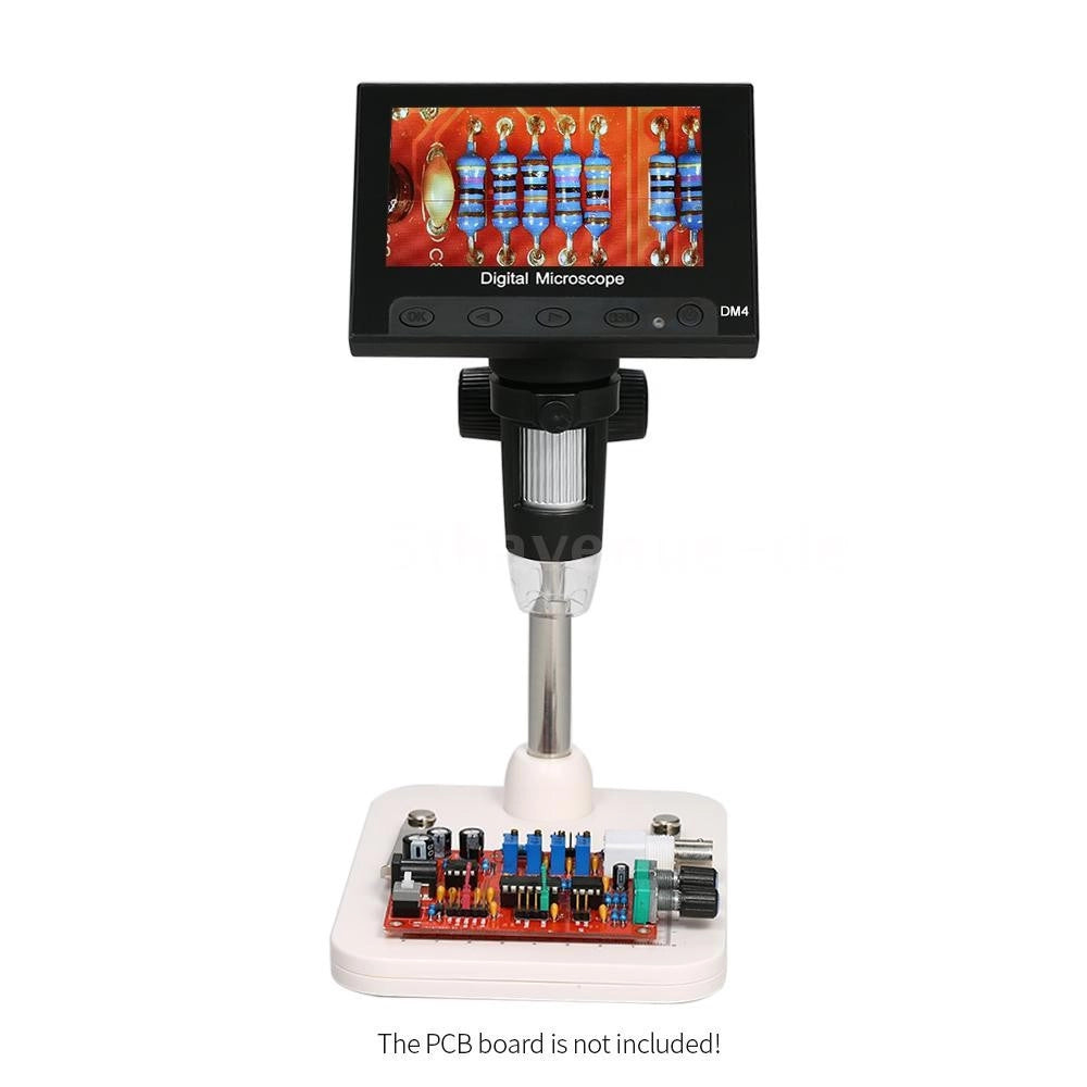 Trade Shop - Microscopio Elettronico Digitale Usb Ingrandimento Zoom 1000x Regolabile 8 Led -
