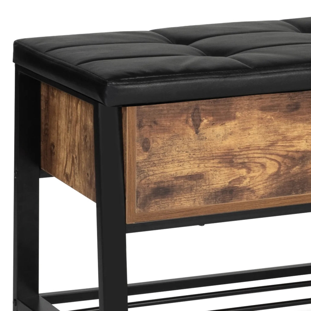 IDMarket - Panca contenitore ingresso di design industriale NINO