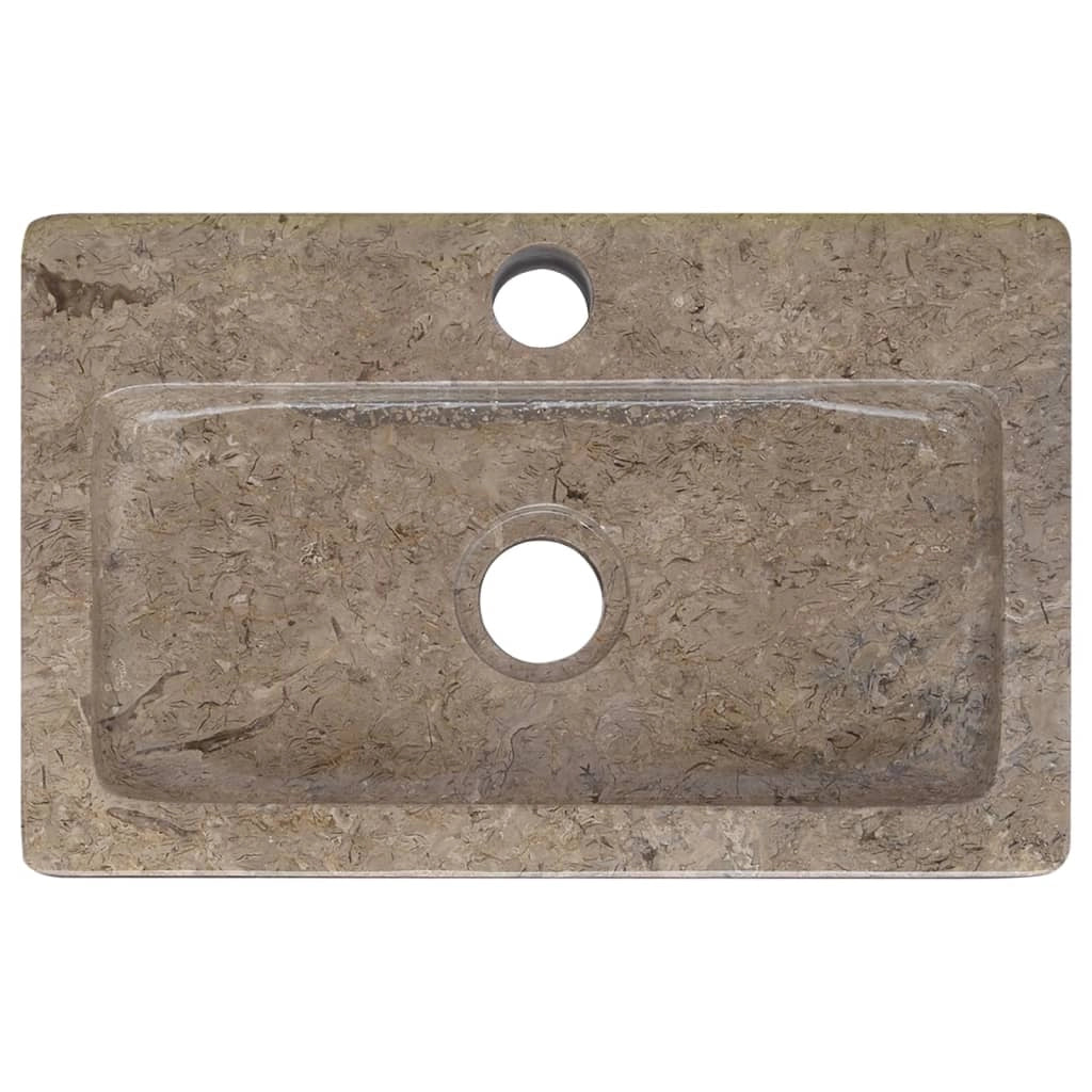 Lavandino da bagno lavabo da appoggio lavabo da WC lavabo da bagno lavabo da interno 38 x 24 cm marmo grigio 02_0002832