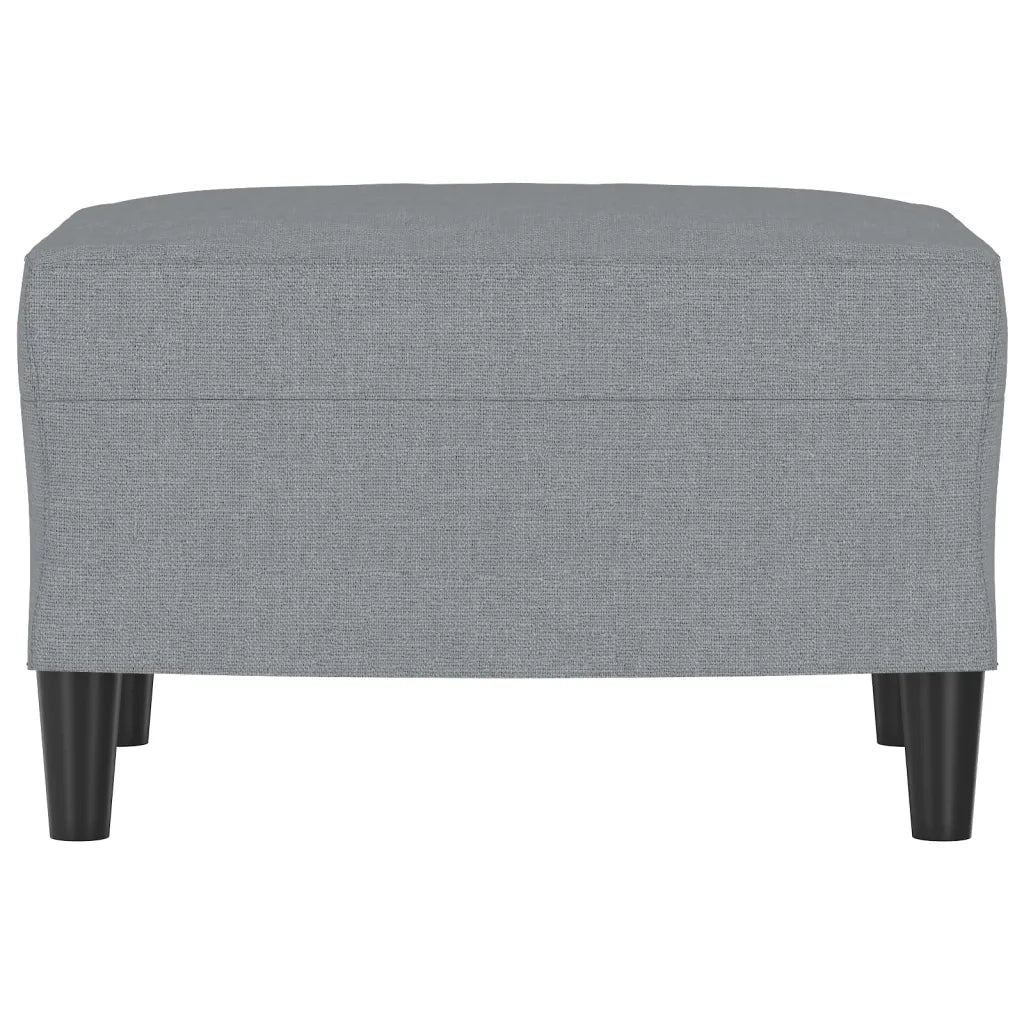 Poggiapiedi Grigio Chiaro 60x50x41 cm in Tessuto