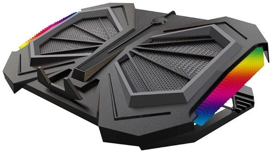 Raffreddatore Portatile - Base di Raffreddamento Notebook - Prevenzione Sopravvivenza - Altezza Regolabile - Fino a 16 Pollici - Nero
