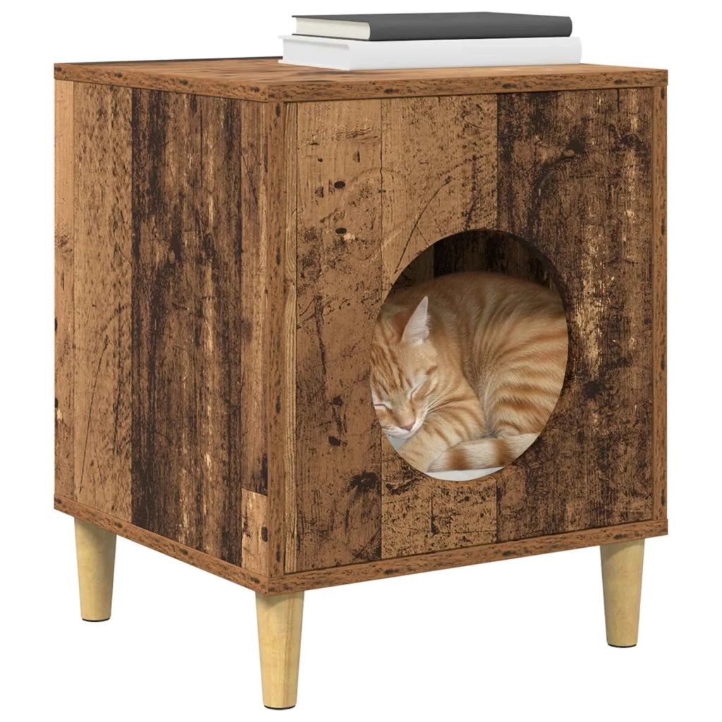 Casa per Gatti Legno vecchio 42,5 x 40 x 53 cm CFW6353514