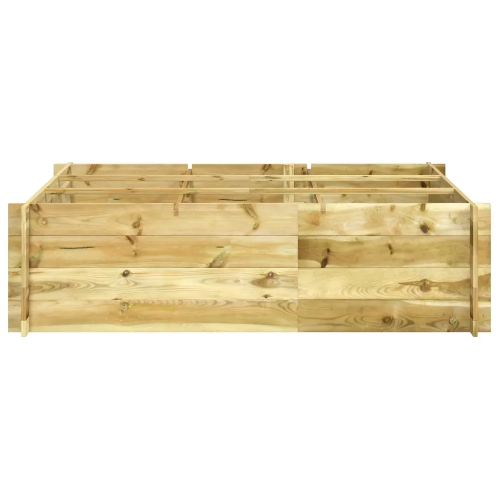 Letto Rialzato 150x100x40 cm in Legno Impregnato 41915