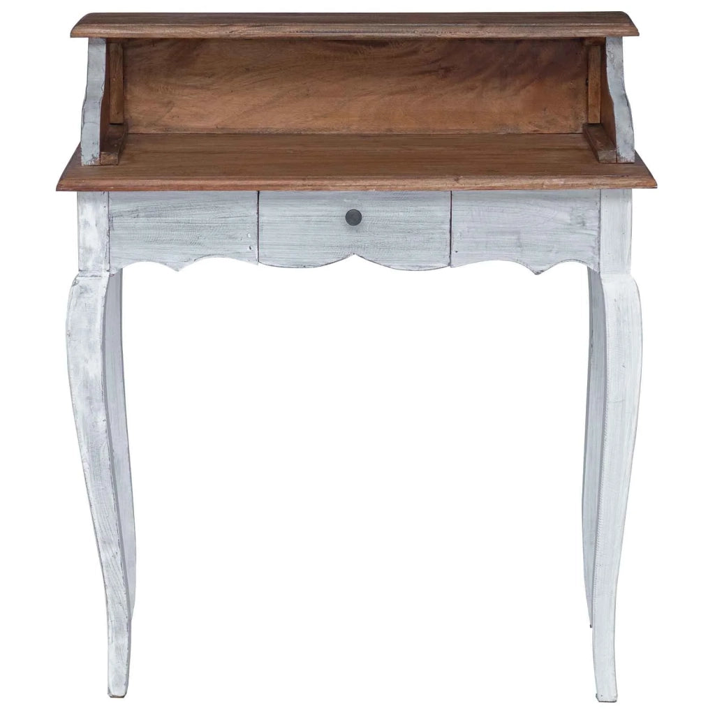 Scrivania con cassetto Marrone e bianco 80 x 40 x 92 cm 42012408
