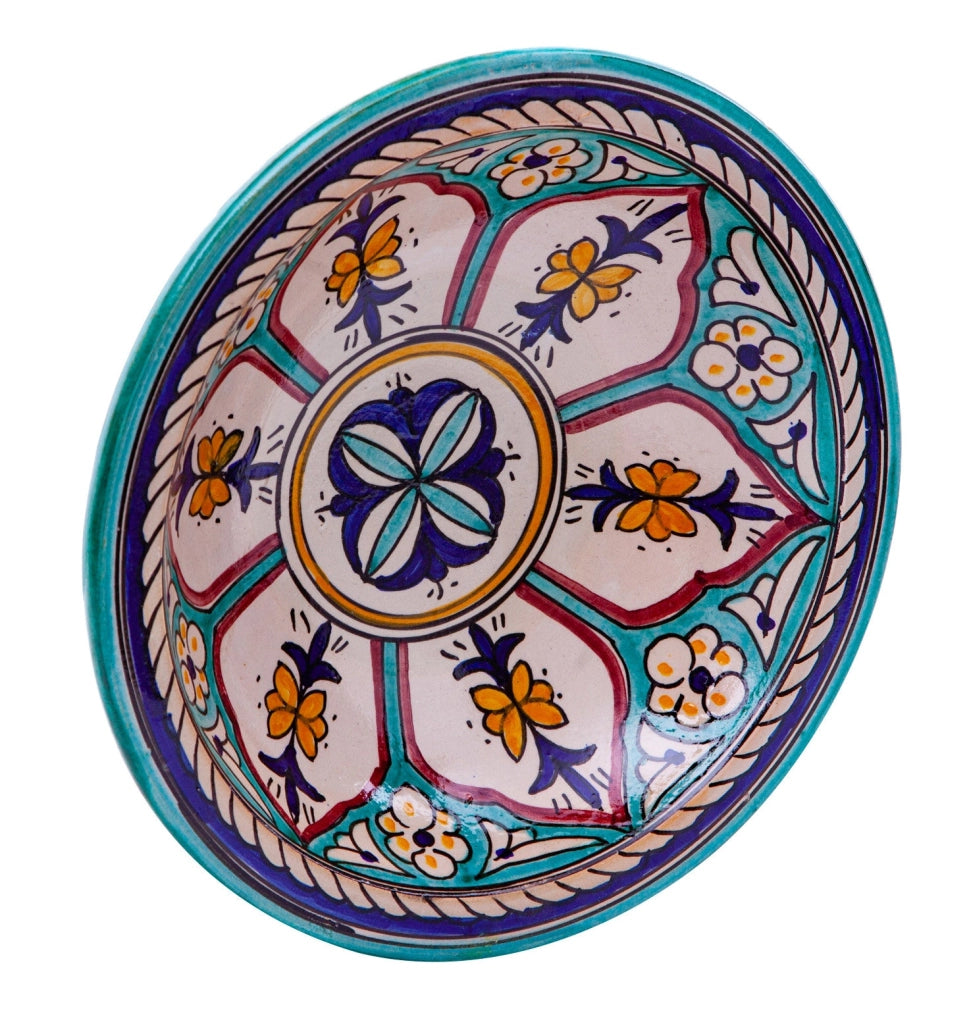 Biscottini Piatto in ceramica decorato a mano