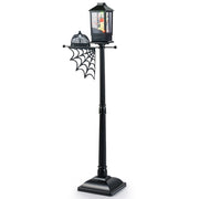 Lampione da interno attivato dal suono con luci LED a 6 colori, Palo della lampada di halloween alto 155 cm Nero-Halloween