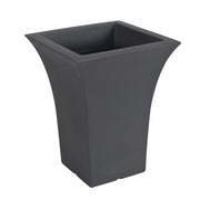Vaso per Piante Interno Esterno Quadrato Arredo Design Moderno Patio Idel Colore: Antracite