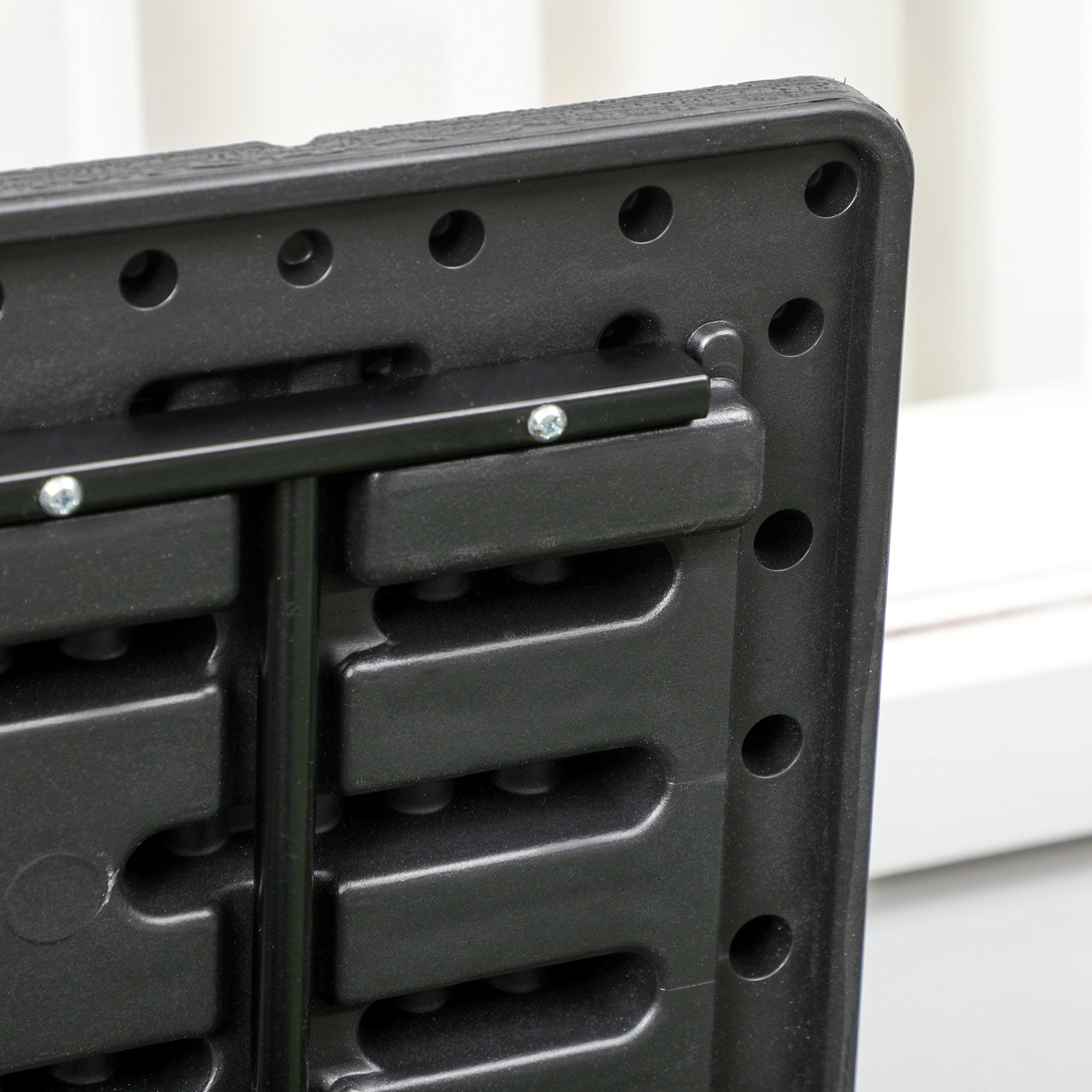 Baule Cassapanca da Esterno 122,4x62x64,5 cm Capacità da 366L in Plastica Nero