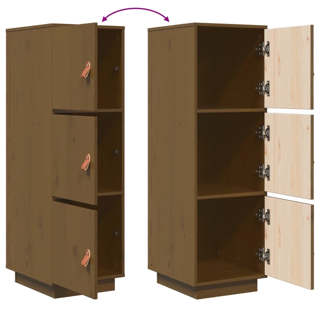 Credenza | Madia | Buffet da pranzo | Armadio da pranzo ambra 34x40x108,5 cm in Legno Massello di Pino