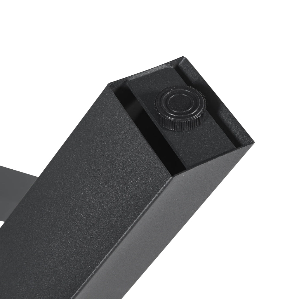 Set di 2 gambe per tavolo moderno 72 x 55 cm acciaio nero 03_0009687