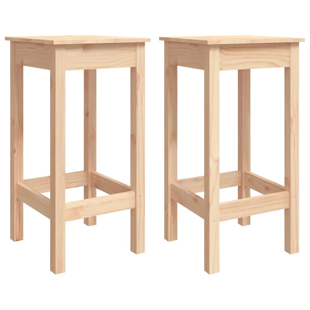 Set da Bar 3 pz in Legno Massello di Pino