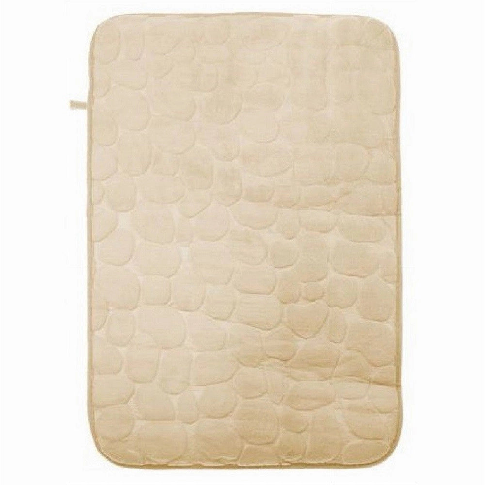 Trade Shop - Tappeto Tappetino In Tessuto Effetto Sassi Per Arredo Bagno 45 X 70 Cm 79930 -