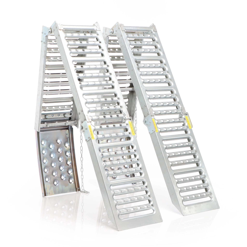 Set rampe pieghevoli 2x 800 kg in acciaio 2in1 per carico e manutenzione