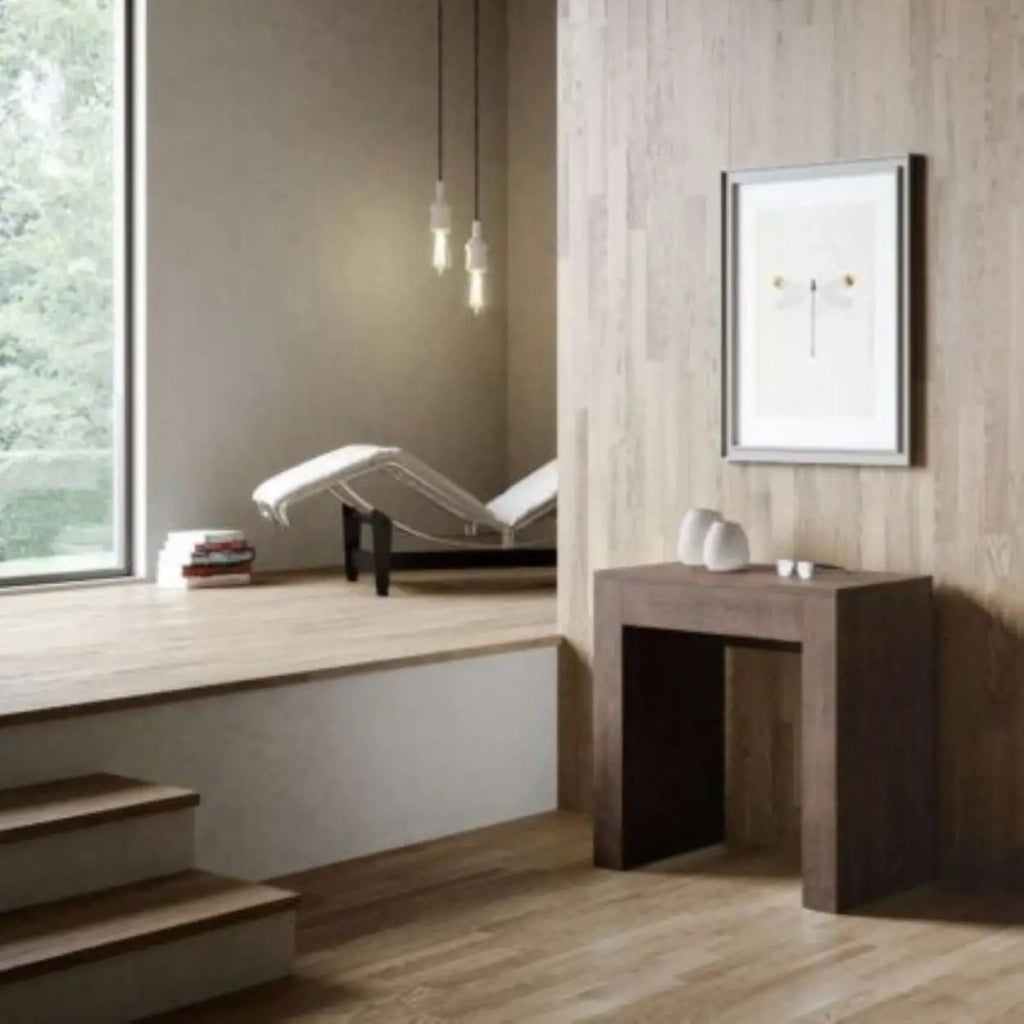 Consolle allungabile 78x47/299 cm Allin quercia natura allunghe interne