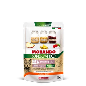 CIBO GATTO MORANDO S/FOOD STERIL.85 G ANATRA- MORANDO- 24,0 pz