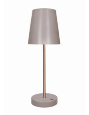 Lampada led Touch Altair Tortora/rose gold metal
