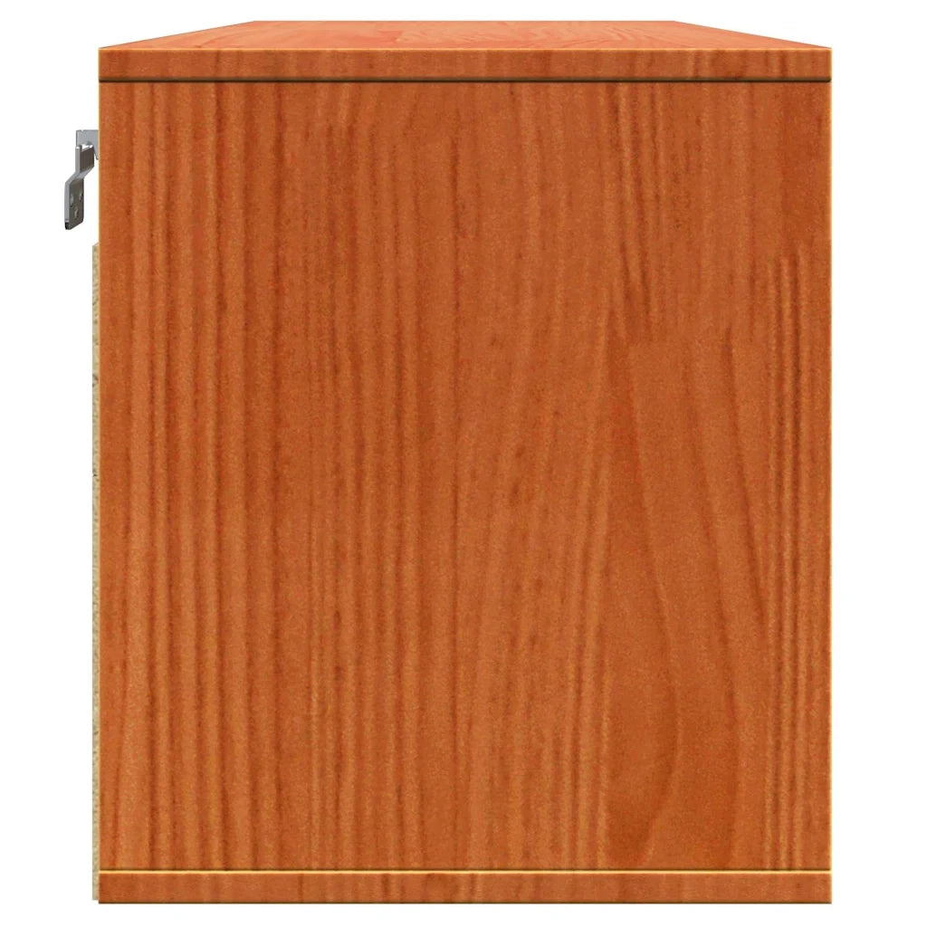 Armadietto a muro Marrone cerato 100 x 30 x 35 cm Pino massello 869861