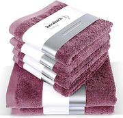 Set di asciugamani, asciugamani per doccia - asciugamani per mani / 100% cotone bambino | qualità premium | antracite