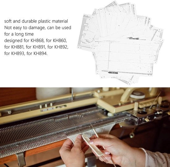 Piastra per cucire 24 punti - 15 pezzi - Materiale duraturo - Accessori per macchina da cucire - Per macchine KH868/KH860/KH881 - Lunga durata - Piastra per cucire