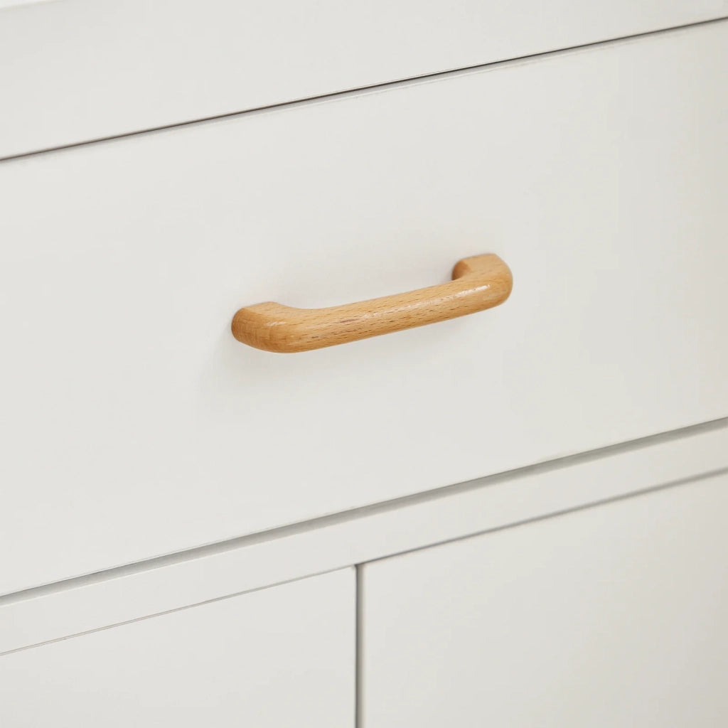 Mobile microonde Credenza cucina con route, bianco, FSB12-W