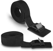 Cinture di sospensione, 2,5 m cinture di sospensione con chiusura a gomito premium e imbottitura, estremamente robuste, norma EN12195-2, portata di 500 kg, cintura di sospensione per bicicletta, moto, auto, camper, 2,5 cm x 2,5 m, 2 pezzi