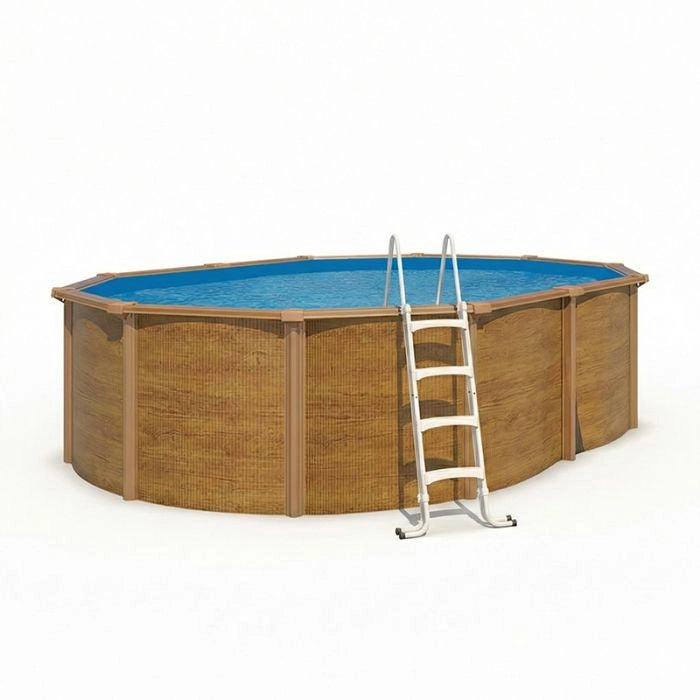 Piscina Fuori Terra Steelwood Omega - 4,90 X 3,65 X H.1,32 M - Kit Pro