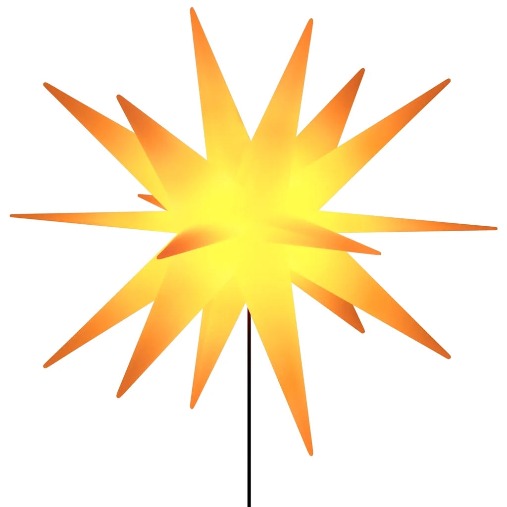 Luci di Natale con Picchi e LED 3 pz Pieghevoli Gialle 35 cm 356201
