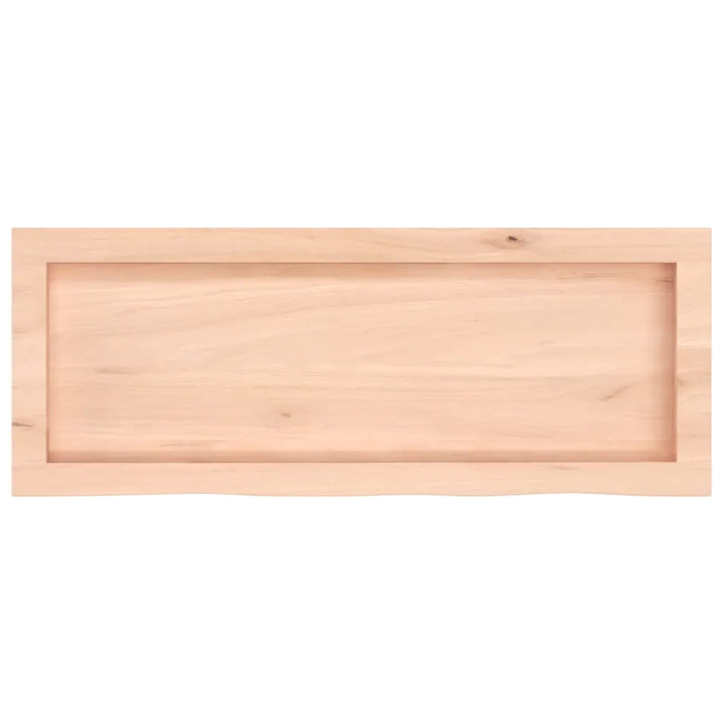 Piano Bagno 80x30x(2-6) cm in Legno Massello Non Trattato 3156019