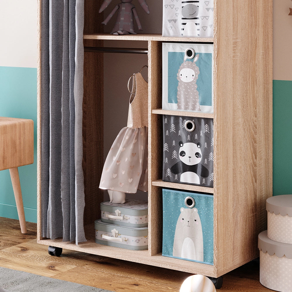 Vicco Armadio multifunzione Sonoma 100 x 146.6 cm con box pieghevole